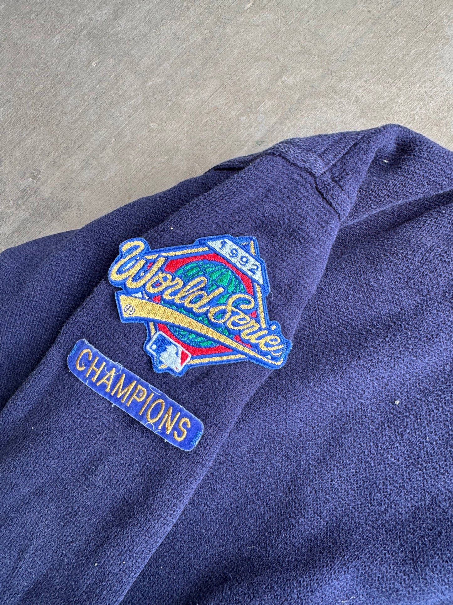 Vintage 1992 Blue Jays quarter zip size S